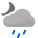 Light rain, Scattered clouds 