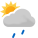 Drizzle, Scattered clouds 